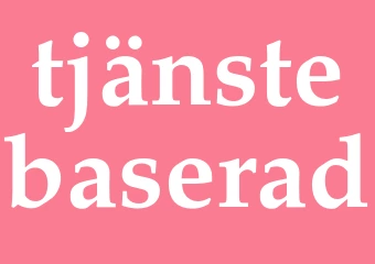 Synonym tjänstebaserad