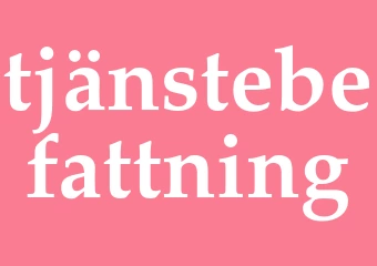 Synonym tjänstebefattning