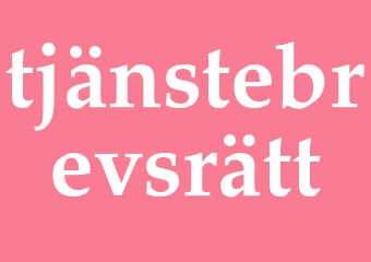 Synonym tjänstebrevsrätt