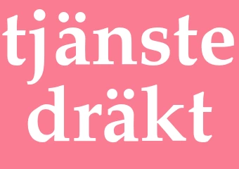 Synonym tjänstedräkt