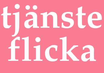 Synonym tjänsteflicka