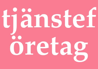 Synonym tjänsteföretag