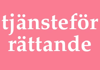 Synonym tjänsteförrättande
