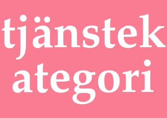 Synonym tjänstekategori