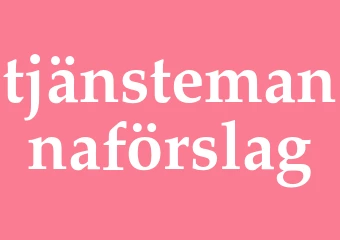 Synonym tjänstemannaförslag