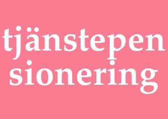 Synonym tjänstepensionering