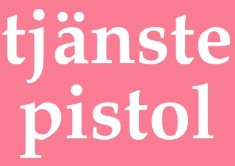 Synonym tjänstepistol