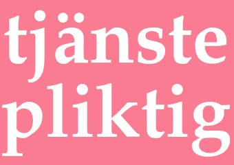 Synonym tjänstepliktig
