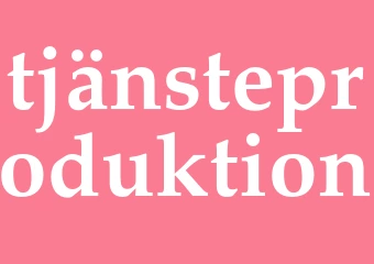 Synonym tjänsteproduktion