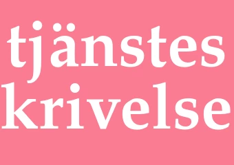 Synonym tjänsteskrivelse