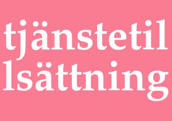 Synonym tjänstetillsättning