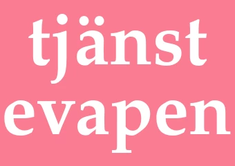 Synonym tjänstevapen