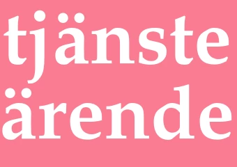 Synonym tjänsteärende