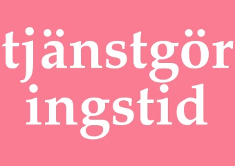 Synonym tjänstgöringstid