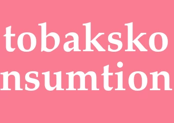 Synonym tobakskonsumtion