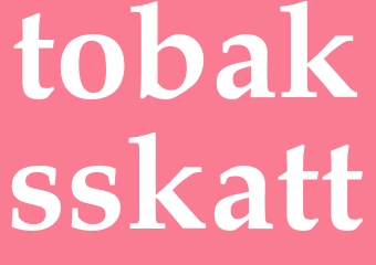 Synonym tobaksskatt