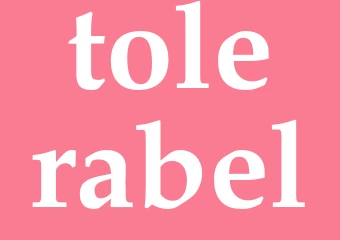 Synonym tolerabel