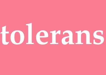 Synonym tolerans