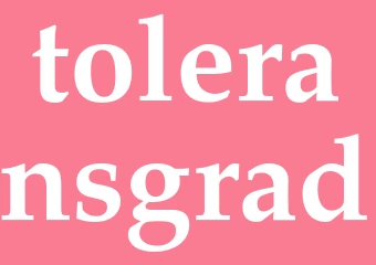 Synonym toleransgrad