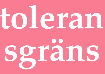 Synonym toleransgräns