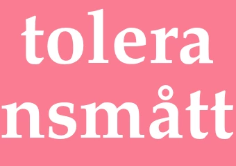 Synonym toleransmått