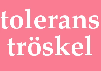 Synonym toleranströskel