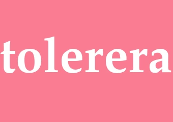 Synonym tolerera