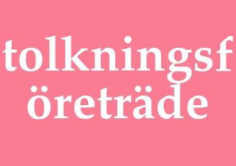 Synonym tolkningsföreträde