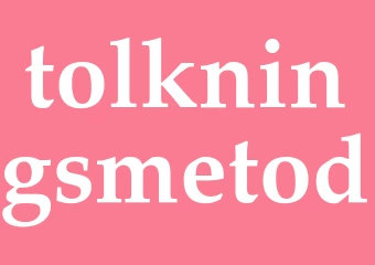 Synonym tolkningsmetod