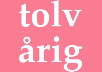 Synonym tolvårig