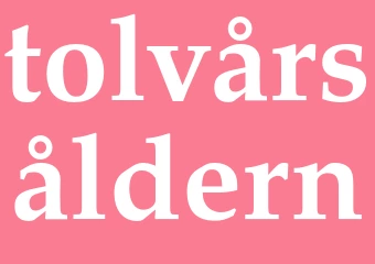 Synonym tolvårsåldern