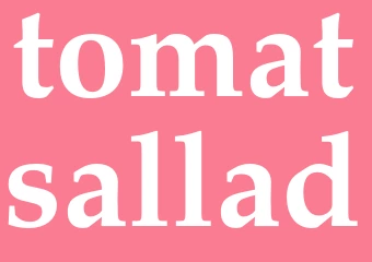 Synonym tomatsallad