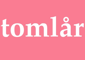 Synonym tomlår