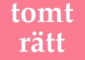 Synonym tomträtt