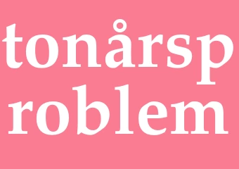 Synonym tonårsproblem