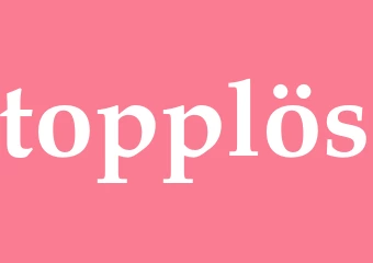 Synonym topplös