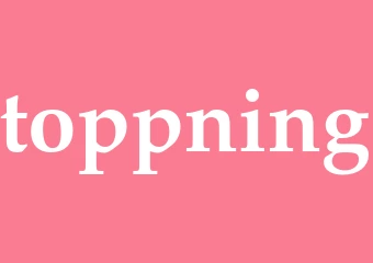 Synonym toppning