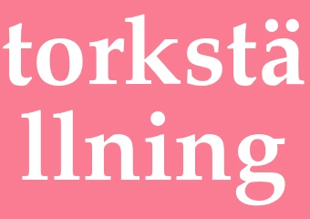 Synonym torkställning