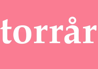 Synonym torrår