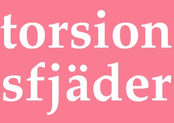 Synonym torsionsfjäder