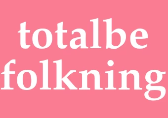 Synonym totalbefolkning