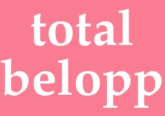 Synonym totalbelopp