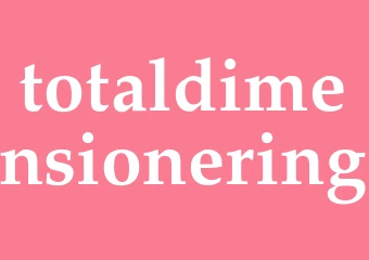 Synonym totaldimensionering