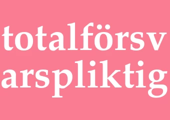 Synonym totalförsvarspliktig