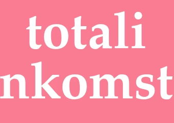 Synonym totalinkomst