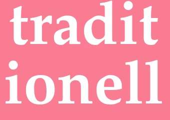 Synonym traditionell