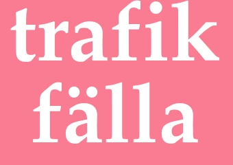 Synonym trafikfälla