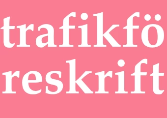 Synonym trafikföreskrift