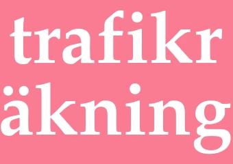 Synonym trafikräkning
