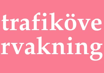 Synonym trafikövervakning